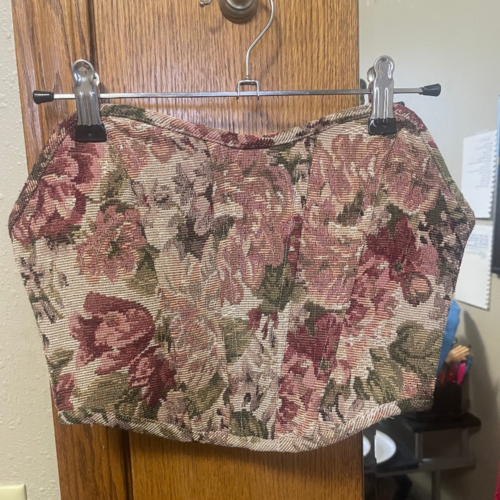 Altar'd State Tapestry Strapless Crop Top